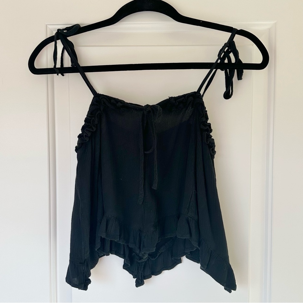 Flowy tie strap tank